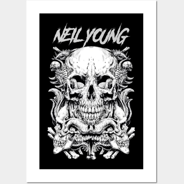 NEIL YOUNG BAND MERCHANDISE Wall Art by jn.anime